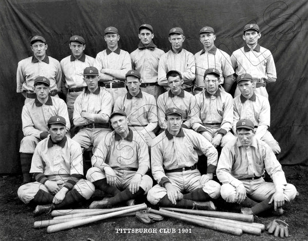 1901 Pittsburgh Pirates 11X14 Photo - Wagner Clarke Chesbro - 1149