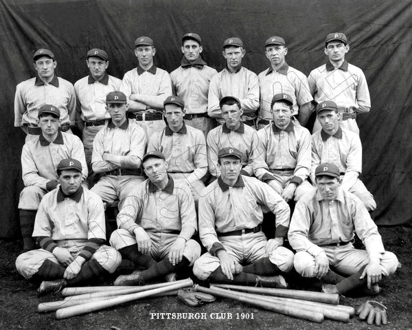 1901 Pittsburgh Pirates 8X10 Photo - Wagner Clarke Chesbro - 1148