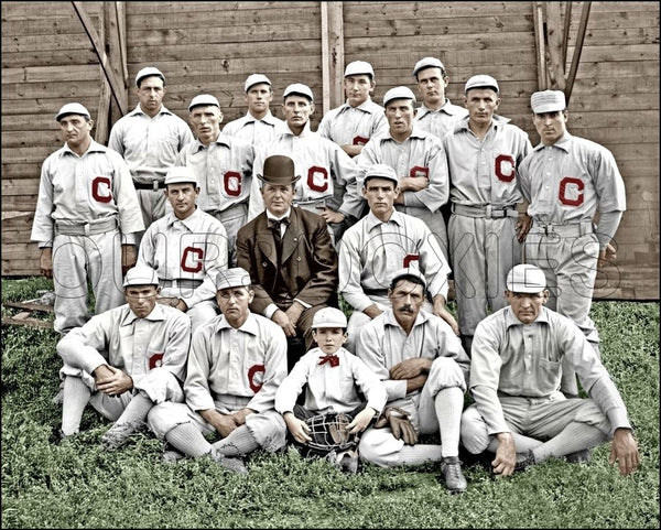 1901 Chicago White Sox Colorized 8X10 Photo - Griffith Comiskey - 2111