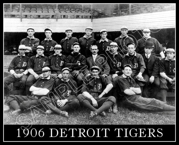 1906 Detroit Tigers 8X10 Photo - Cobb Crawford - 1161