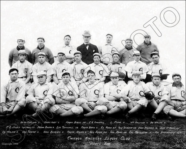 1906 Chicago White Sox 8X10 Photo - Comiskey Altrock Walsh - 1162