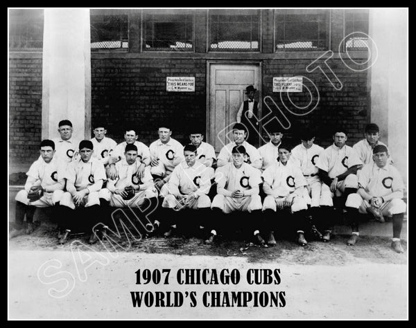 1907 Chicago Cubs 11X14 Photo - Tinker Evers Chance - 1169