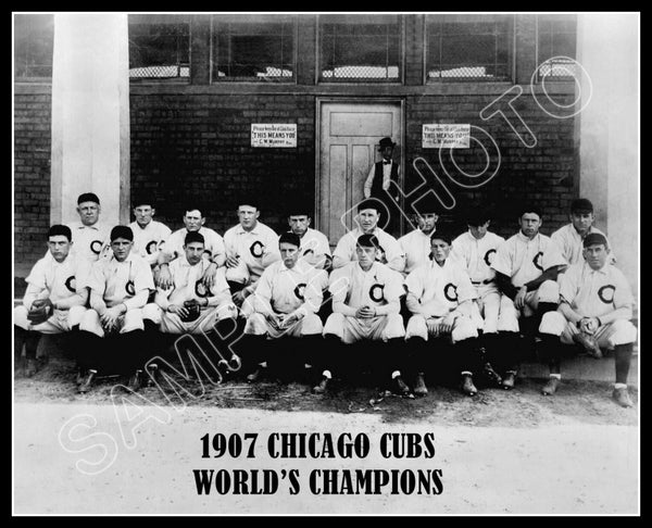 1907 Chicago Cubs 8X10 Photo - Tinker Evers Chance - 1168