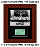 1907 Chicago Cubs World Series Ticket Stub Matted Photo Display 11X14 - 2113