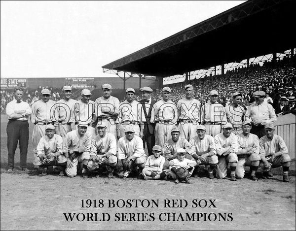 1918 Boston Red Sox 11X14 Photo - Ruth Mays Leonard World Series Champs - 1196