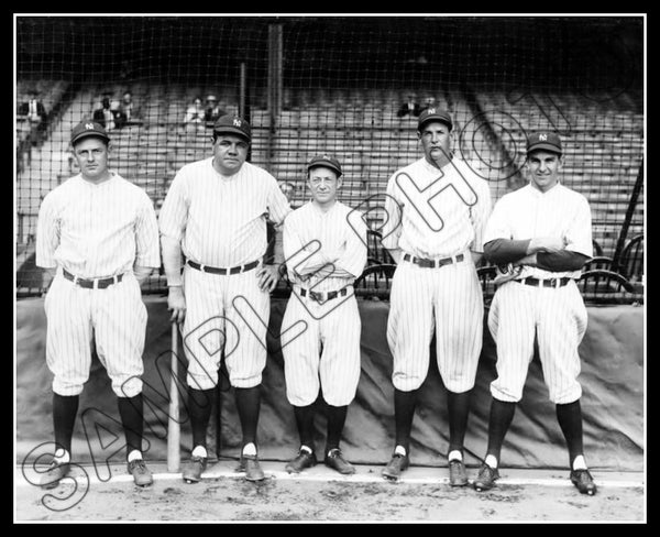 1927 New York Yankees 8X10 Photo - Ruth Hoyt Huggins Meusel Shawkey - 863