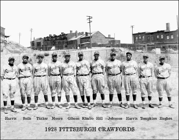 1928 Pittsburgh Crawfords 11X14 Photo - 16 Year Old Josh Gibson - 1210