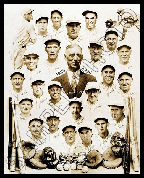 1929 / 1930 Philadelphia Athletics 8X10 Photo - Grove Mack Cochran Foxx A's - 1214