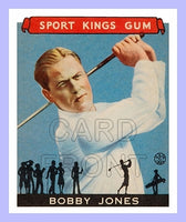1933 Goudey Sport Kings Bobby Jones Reprint Card - 3338