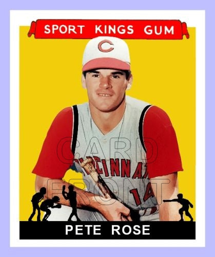 1933 Goudey Sport Kings Pete Rose Fantasy Card - Cincinnati Reds - 3426