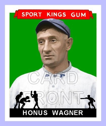 1933 Goudey Sport Kings Honus Wagner Fantasy Card - Pittsburgh Pirates - 3429