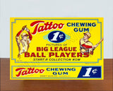 1933 Tattoo Orbit Gum Baseball Cards Store Counter Advertising Standup Sign - 993