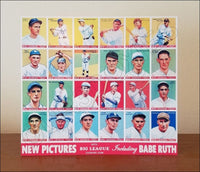 1933 Goudey Baseball Cards Store Counter Advertising Standup Sign - Ruth Speaker - 49