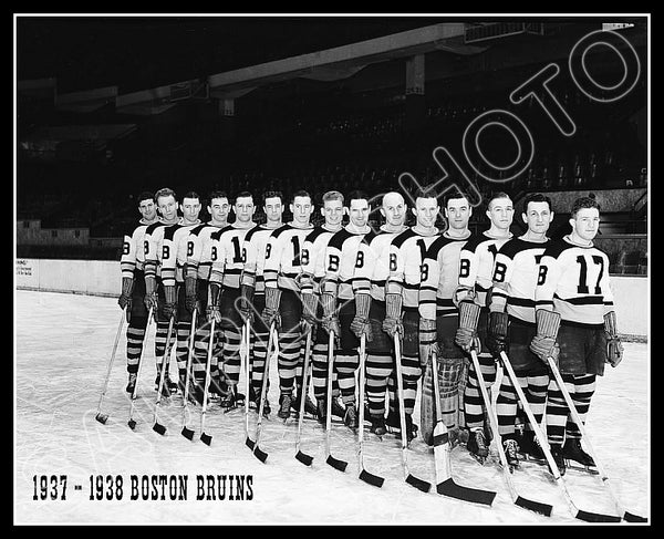 1937-1938 Boston Bruins 8X10 Photo - 3072