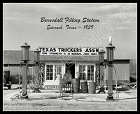 1939 Barnsdall Gas Station 8X10 Photo - Edcouch Texas - 3011