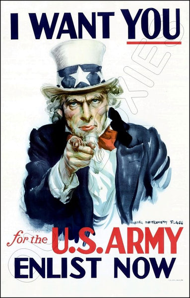 1941 WWII Poster 11X17 - I Want You For The US Army - 3085