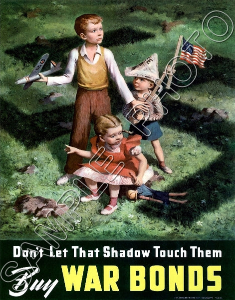 1942 WWII Poster Photo 11X14 Photo - Buy War Bonds - 3101