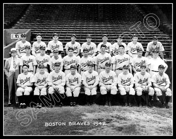 1942 Boston Braves 11X14 Photo - Lombardi Stengel - 1447