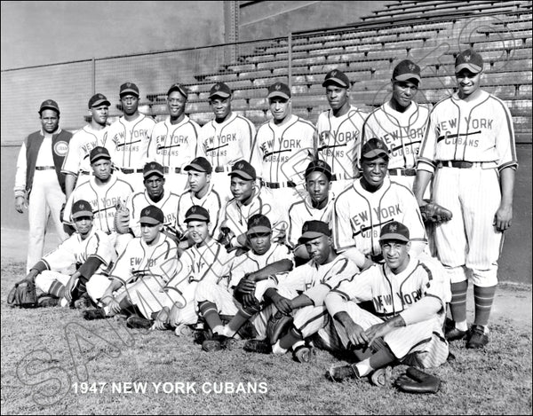 1947 New York Cubans 11X14 Photo - Tiant Minoso Negro World Series Champions - 1455