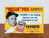 1950's Nellie Fox Favorite Tobacco Store Counter Standup Sign - Chicago White Sox - 72