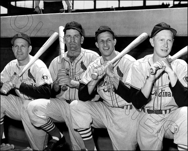 1951 St. Louis Cardinals 8X10 Photo - Musial Slaughter Westlake Schoendienst - 2402