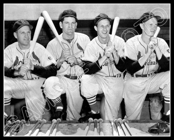 1951 St. Louis Cardinals 8X10 Photo - Musial Slaughter Westlake Schoendienst - 884