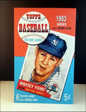 Whitey Ford 1953 Topps Baseball Cards Store Counter Standup Sign - Yankees - 1510