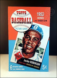 Jackie Robinson 1953 Topps Baseball Cards Store Counter Standup Sign - Dodgers - 1514