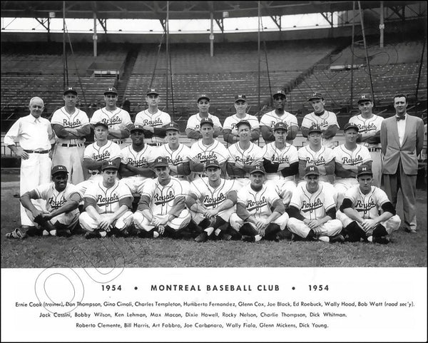 1954 Montreal Royals 8X10 Photo - Roberto Clemente Dodgers Minors - 2403
