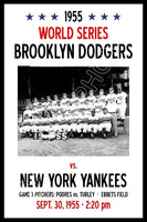 1955 World Series Poster 11X17 - Brooklyn Dodgers vs New York Yankees - 50