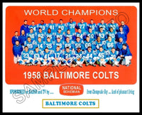 1958 Baltimore Colts 8X10 Photo - National Bohemian Beer - 2990