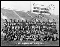 1961 Green Bay Packers 11X14 Photo - 2994