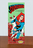 1966 Aurora Superman Store Counter Standup Sign - 2616