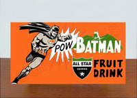 1966 Batman Fruit Drink Store Counter Standup Sign - 2617