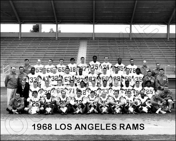 1968 Los Angeles Rams 8X10 Photo - 2995