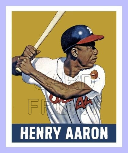 1948 Leaf Hank Aaron Fantasy Card - Milwaukee Braves - 3364