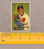 1951 Bowman Hank Aaron Fantasy Card - Milwaukee Braves - 3405