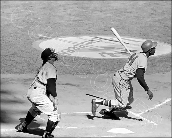 Hank Aaron Yogi Berra 8X10 Photo - 1958 World Series Braves Yankees - –  OUR3DOXIES