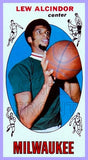 1969 Topps Basketball Lew Alcindor Reprint Card - Milwaukee Bucks Jabbar - 3416