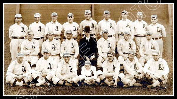 1911 Philadelphia Athletics 7X13 Photo - Baker Plank Collins Mack A's - 1474