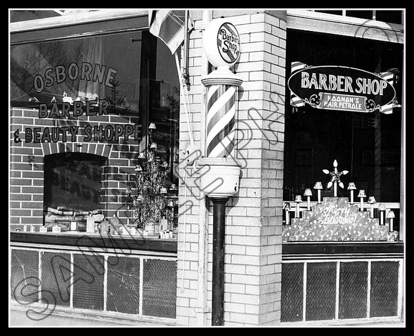 1932 Barber Shop 8X10 Photo - 2310