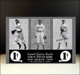Baseball Exhibit Cards Store Counter Standup Sign - Bell Paige Gibson Negro Leagues - 3293