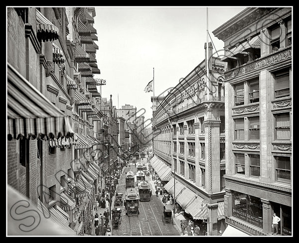 Washington Street 8X10 Photo - 1906 Boston Massachusetts - 2435