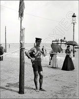 Brighton Beach Lifeguard 8X10 Photo - 1905 New York - 2438