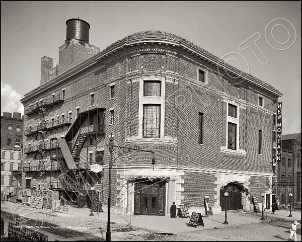 New Montauk Theater 8X10 Photo - 1906 Brooklyn New York - 2447