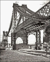 Williamsburg Bridge 8X10 Photo - 1902 Brooklyn New York Construction - 2449