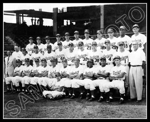 1953 Brooklyn Dodgers 8X10 Photo - Robinson Hodges Campanella - 1485