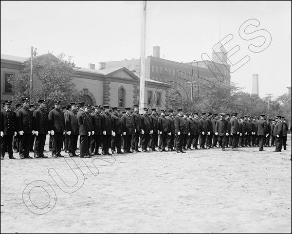 Brooklyn Fireman 8X10 Photo - 1908 Open Air Mass New York - 2441