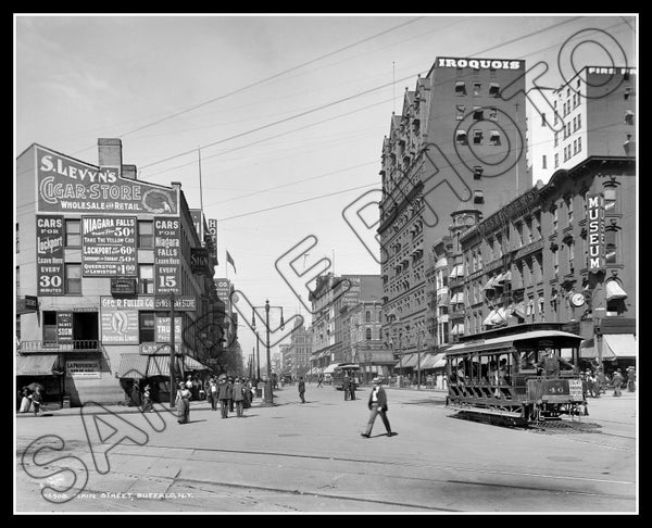 Main Street 8X10 Photo - 1900 Buffalo New York - 2451