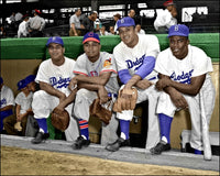 1949 All-Star Game Colorized 8X10 Photo - Campanella Doby Newcombe Robinson- 1809